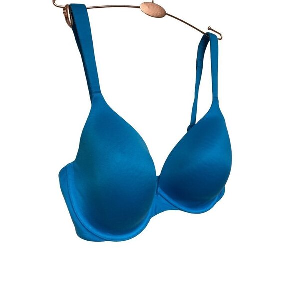 Victoria’s Secret Lined Perfect Coverage Adjustable Blue Women's Size 32DD - Picture 2 of 4